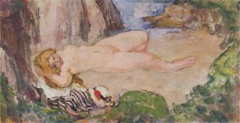 Nu Allonge by Henri Baptiste Lebasque