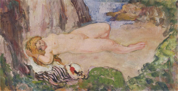 Nu Allonge by Henri Baptiste Lebasque