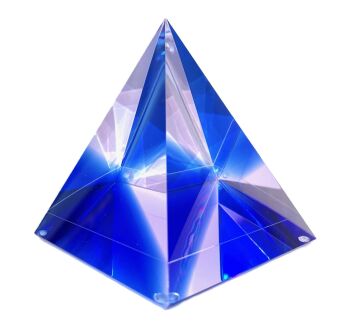 Piramide violet and blue by Eef Wezenberg