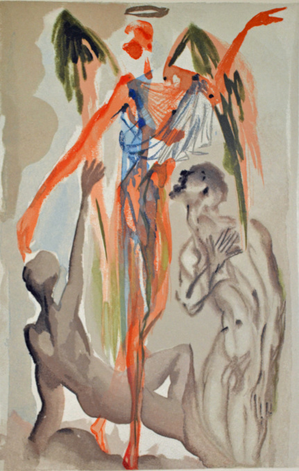 Divina commedia purgatorio 32 by Salvador Dali