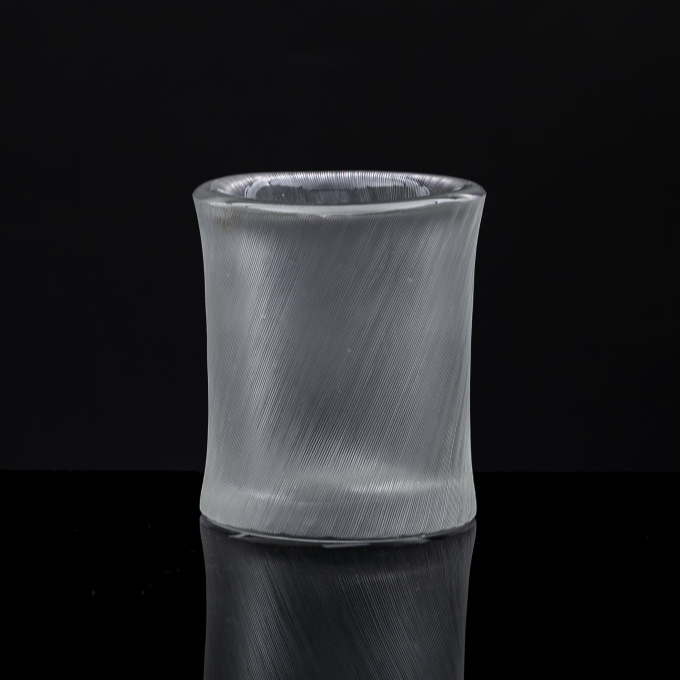 A comb-cut crystal Art object, model 3534 – Iittala Finland by Tapio Wirkkala