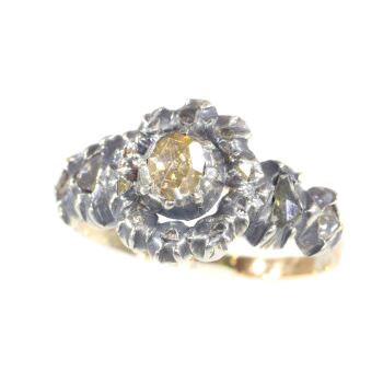 Genuine antique vintage diamond ring by Unknown artist