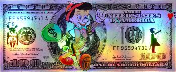 Pinocchio Dollar by Diederick Van Apple