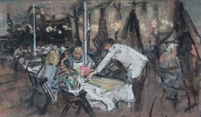 Poffertjeskraam Laren - De bestelling II by Onno Boerwinkel