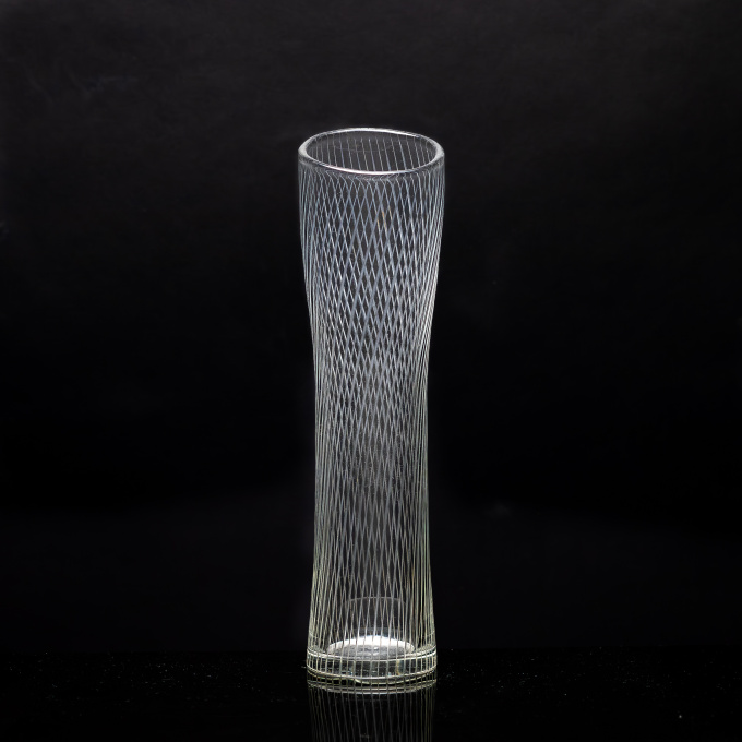 A rare crystal Art-object, model 3510 – Iittala Finland by Tapio Wirkkala