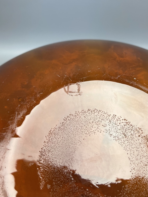 C. Lebeau Amber Vase by Chris Lebeau