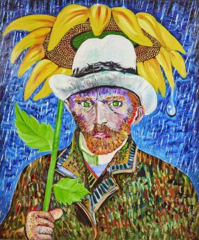 Van Gogh Sunflower by Art by Son