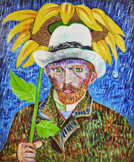Van Gogh Sunflower by Art by Son