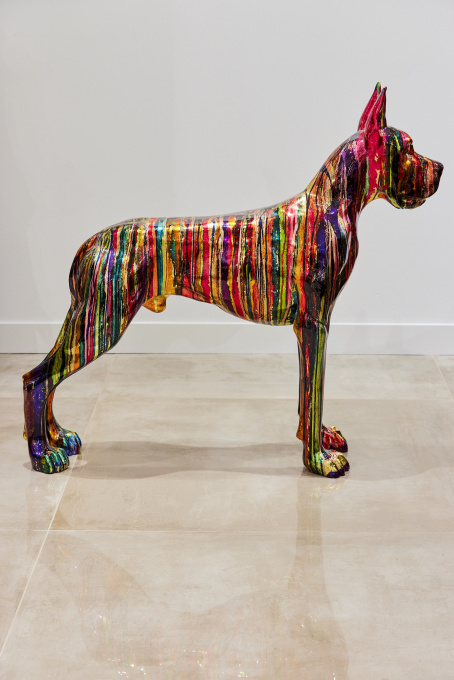 Abstract Danish Dog by Ghost Art
