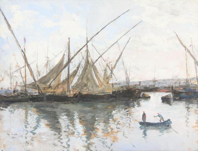 De haven van Algiers by Siebe ten Cate