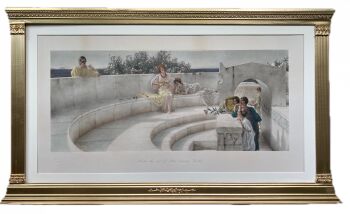 Under The Roof of a Blue Ionian Wheater by Lawrence Alma-Tadema
