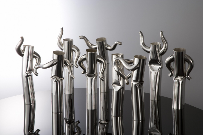funky town vases by Paul de Vries