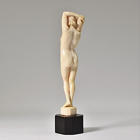 Ivory nude art deco sculpture by Armand Boulard