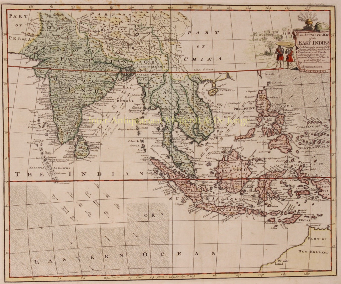 South East Asia East Indies by Emanuel Bowen