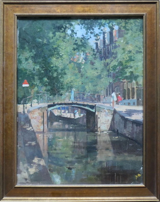 Oudezijds Achterburgwal te Amsterdam by Cornelis Vreedenburgh