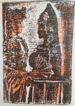 A beautiful 'Torero y Senorita' lithograph by Pablo Picasso by Pablo Picasso