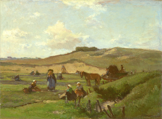 'Nettenboetsters' in the Dunes by Johannes Evert Akkeringa