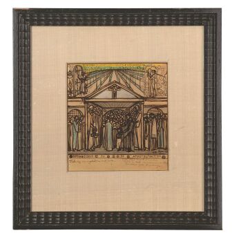 St. Franciscus en de poorten van de discipelen, Nijmegen by Jan Toorop