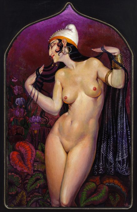 An Exotic Dancer in the Nude by Frans van Ermengem