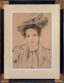 Portret van een jonge vrouw by Leo Gestel