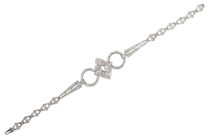 Vintage 1920's Art Deco diamond dog collar necklace by Artiste Inconnu