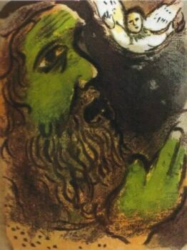 Job en prieres by Marc Chagall