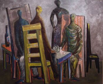 Conversation with the bird by Dick Elffers