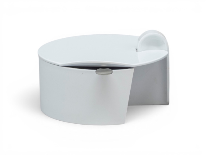 Enzo Mari (1932–2020) for Danese Milano Java Sugar Bowl with Spoon, 1969–1970 by Enzo Mari
