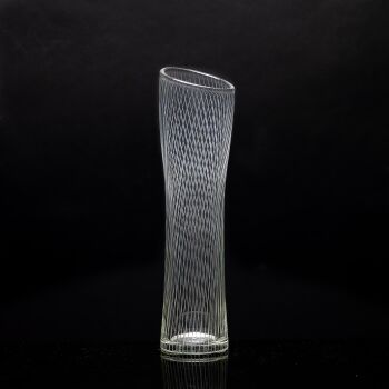A rare crystal Art-object, model 3510 – Iittala Finland by Tapio Wirkkala