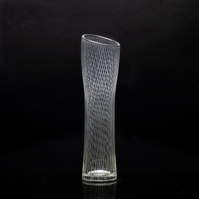 A rare crystal Art-object, model 3510 – Iittala Finland by Tapio Wirkkala