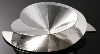 Silver bowl Duet II by Paul de Vries