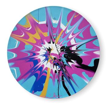 H12 - 3 - 526 Beautiful, Too-Frequently-Thoughtful Revolution Painting by Damien Hirst