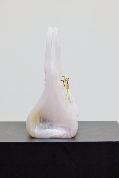 Pink Onyx Marble Bag by Phantom Art
