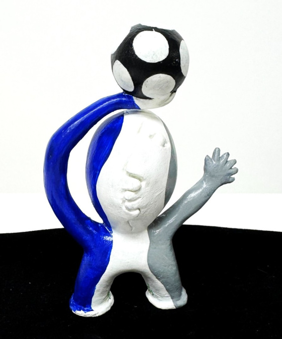 Zeer zeldzaam kunstwerkje van Ripollès "Le Joueur de Foot" by Juan Ripollés