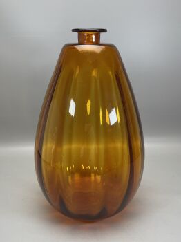 C. Lebeau Amber Vase by Chris Lebeau