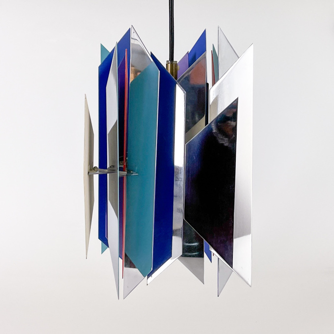 Vintage "Divan II" pendant - Lyfa, Denmark circa 1970 by Simon P. Henningsen