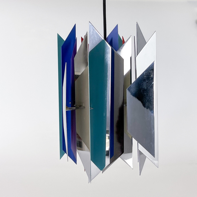Vintage "Divan II" pendant - Lyfa, Denmark circa 1970 by Simon P. Henningsen