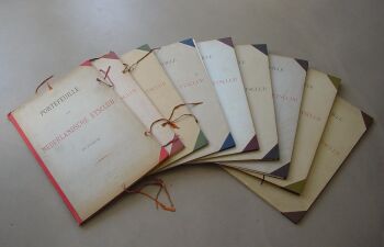 Complete series of maps of the Dutch Etchingsociety (1885-1896) by Various artists