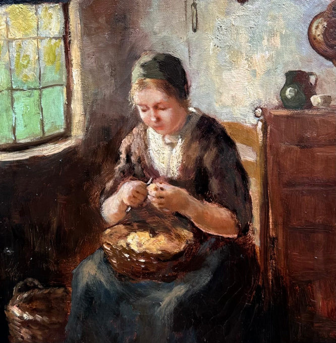 Aardappelschilster by Andries van den Berg