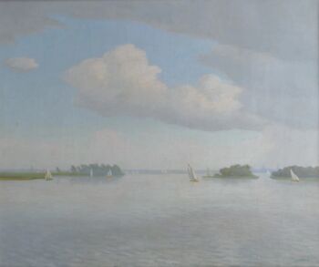 Zeilboten op Loosdrechtseplas by Dirk Smorenberg