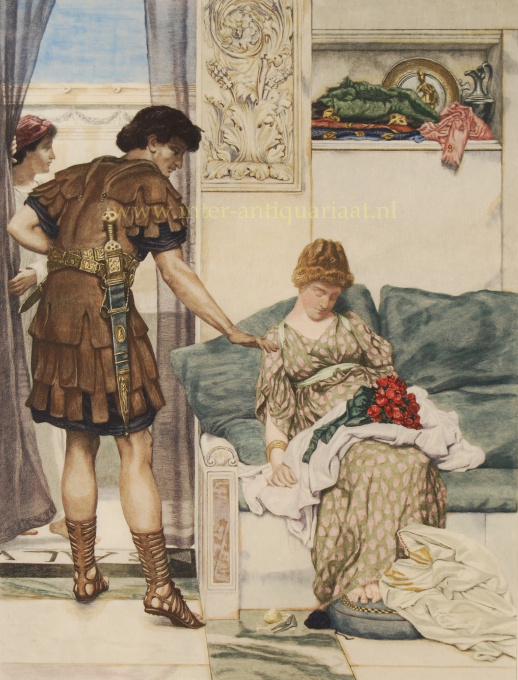 A Silent Greeting by Lawrence Alma-Tadema
