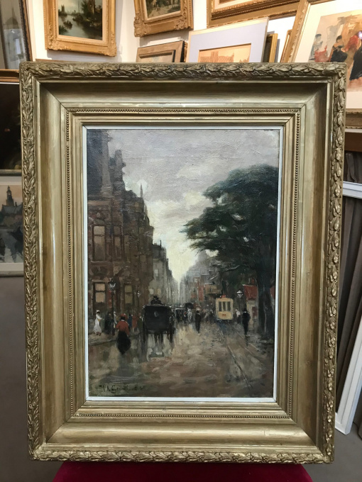 STADSGEZICHT by WILLEM ADRIANUS GRONDHOUT