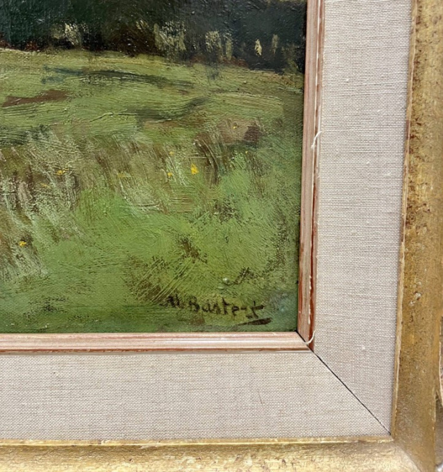 Kinderen bij de boerderij by Nicolaas Bastert