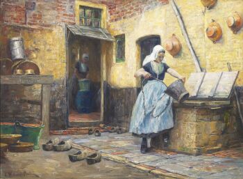 ZEEUWSE MEISJES BIJ DE WATERPUT by Valentine Willaert Fontan