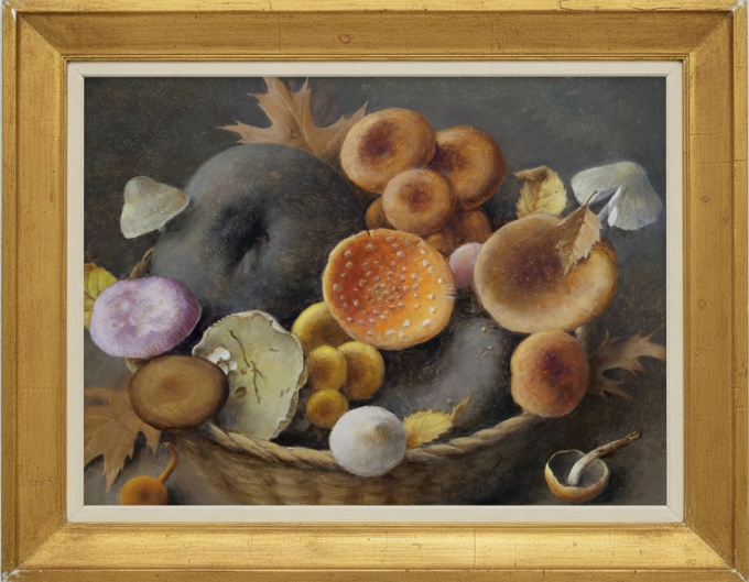 Stilleven met Paddenstoelen by Jan Voerman jr