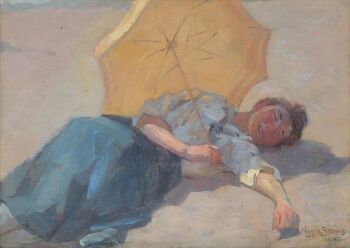 Een middagdutje op het strand by Louis Soonius