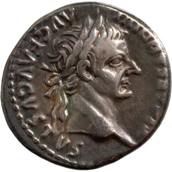 AR Denarius Tiberius 30 AD by Onbekende Kunstenaar