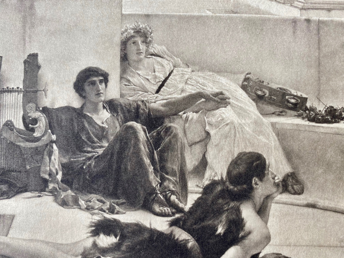 A READING FROM HOMER by Lawrence Alma-Tadema