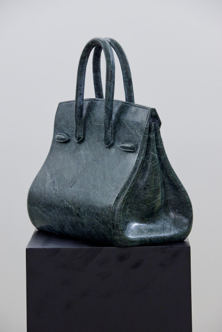 Green Marble Bag by Phantom Art