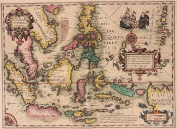 South East Asia by Gerard Mercator